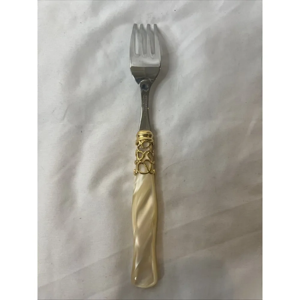 Bugatti Italy Melodic Gold Ring‎ 2 Pc Fork Set Stainless Steel 18/10